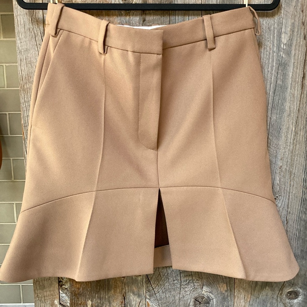 Stella McCartney Fluted twill mini skirt